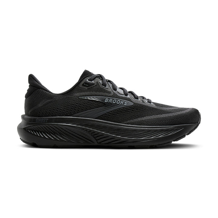 Brooks Mens Trainers Ghost 18 Black/Black/Ebony
