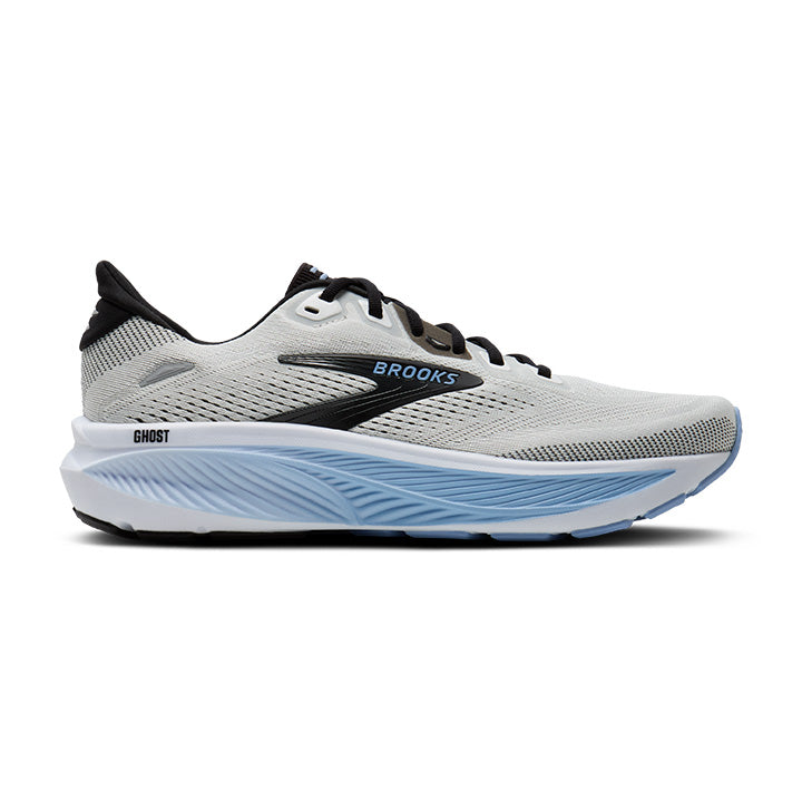 Brooks Mens Trainers Ghost 18 White/Black/Open Air