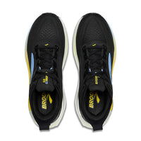 Brooks men's black and yellow mesh trainer