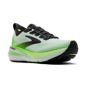 Brooks Mens Trainer Glycerin GTS 23 White/Phantom/Green Gecko