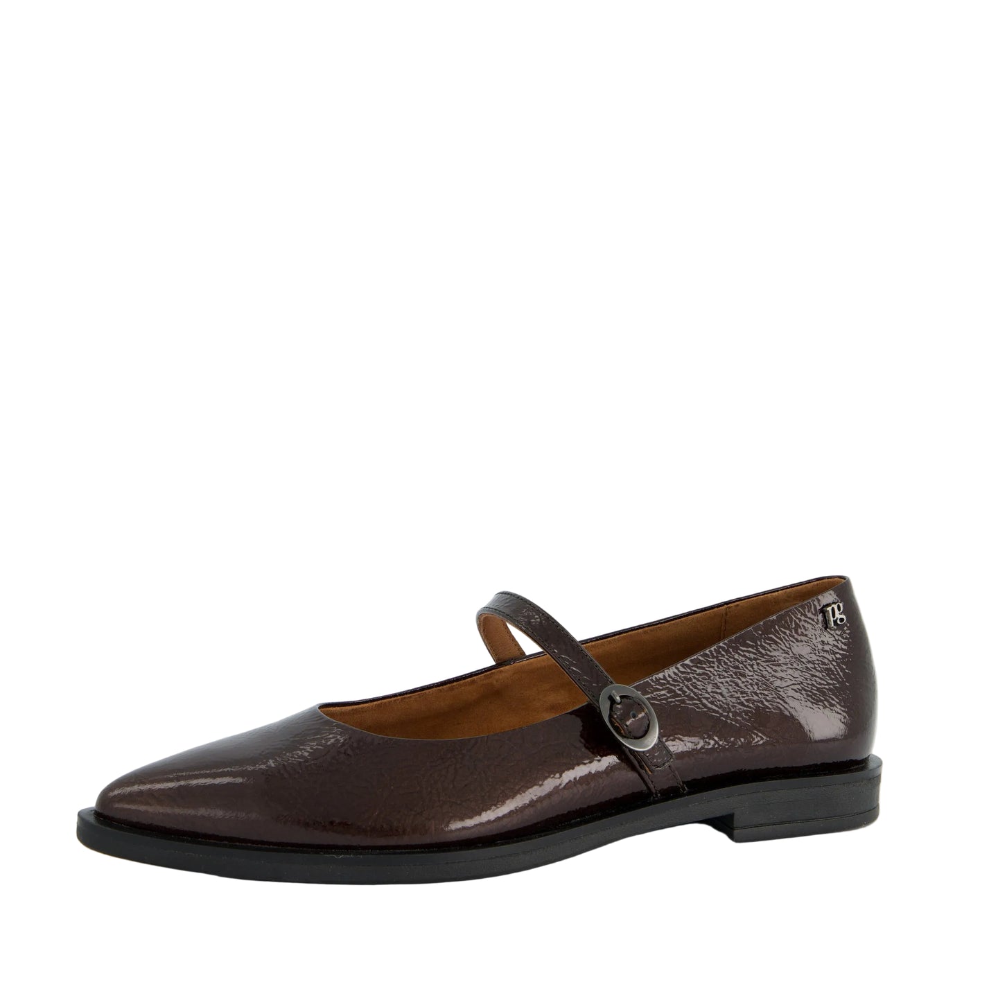 Paul Green women's brown patent shoe