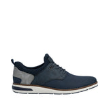Rieker men's blue mesh lace-up shoe