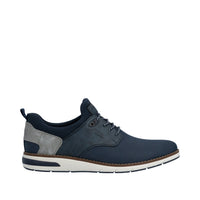 Rieker men's blue mesh lace-up shoe
