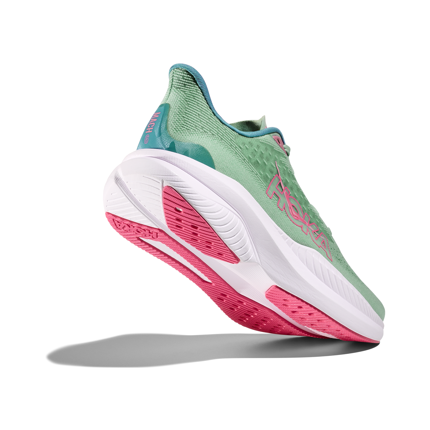 Hoka Womens Trainer Mach 6 Jadeite/Alpine Blue