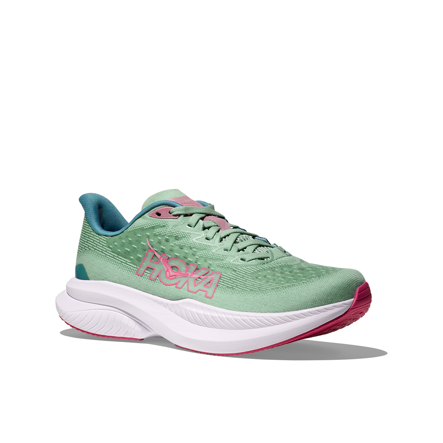 Hoka Womens Trainer Mach 6 Jadeite/Alpine Blue
