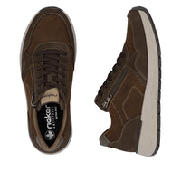Rieker men's leather lace-up trainer