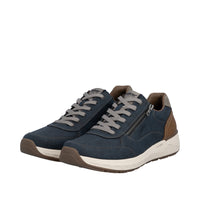 Rieker men's blue lace-up trainer