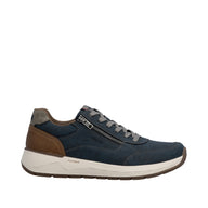 Rieker men's blue lace-up trainer