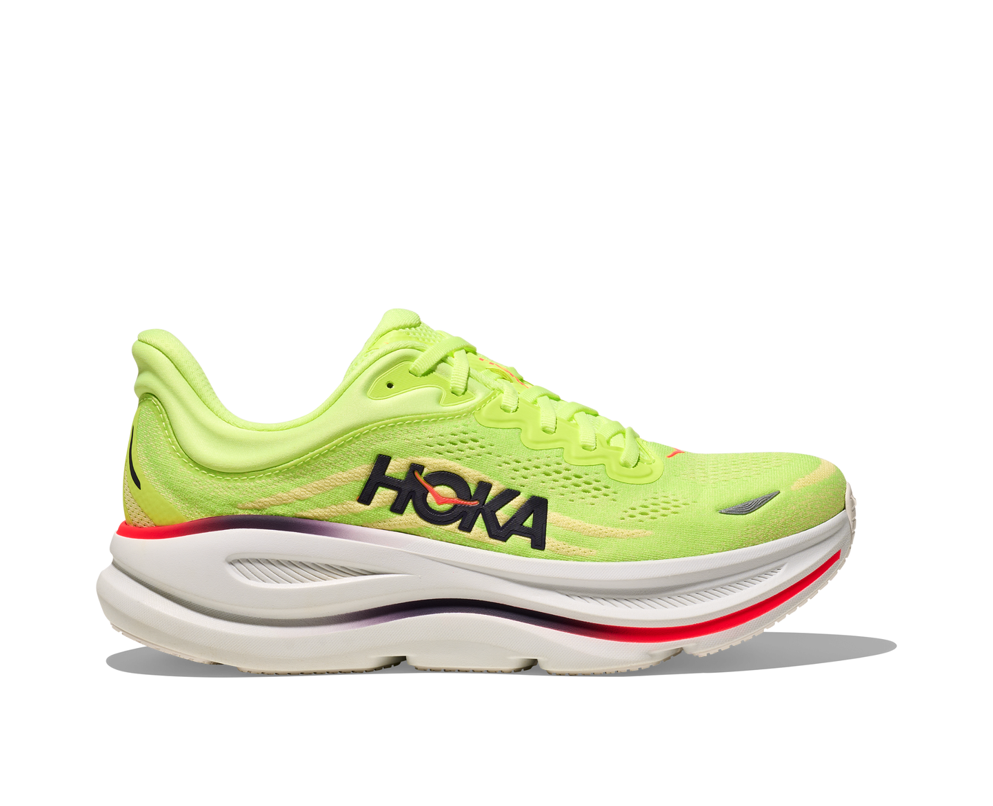 Hoka Mens Trainer Bondi 9 Neon Yuzu/Sunlight