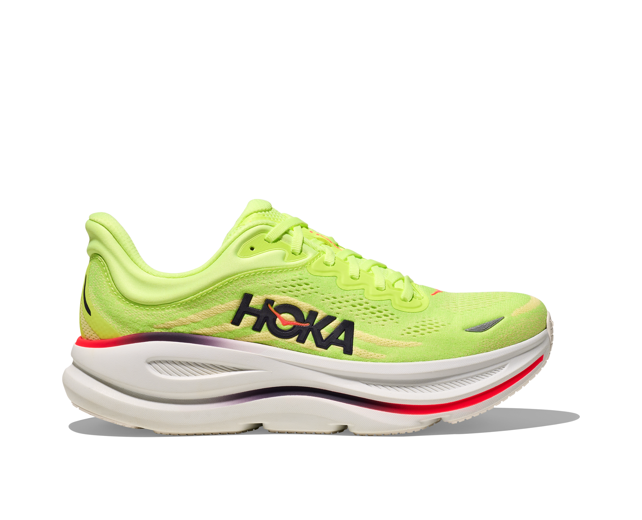 Hoka Mens Trainer Bondi 9 Neon Yuzu/Sunlight