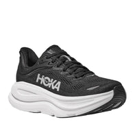 Hoka women's black and white mesh trainer