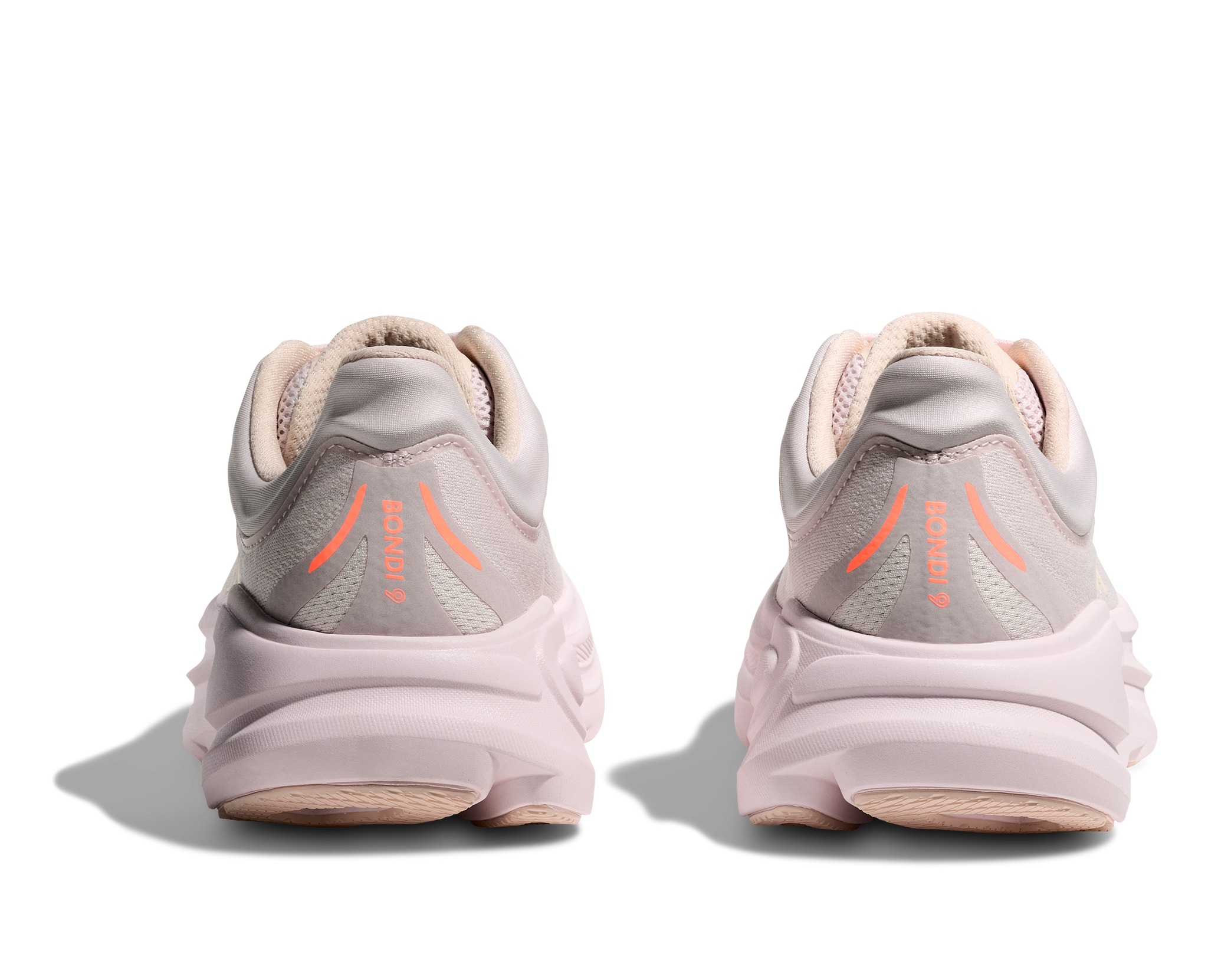 Hoka Womens Trainer Bondi 9 Lilac Cream/Tangerine Glow