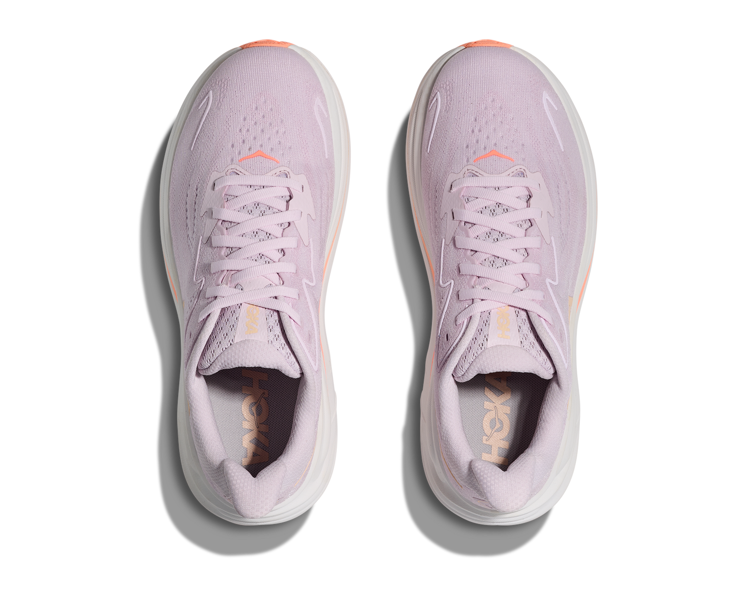Hoka Womens Trainer Clifton 10 Lilac Cream/Tangerine Glow