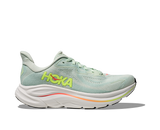 Hoka Womens Trainer Clifton 10 Sea Glass/Neon Flame