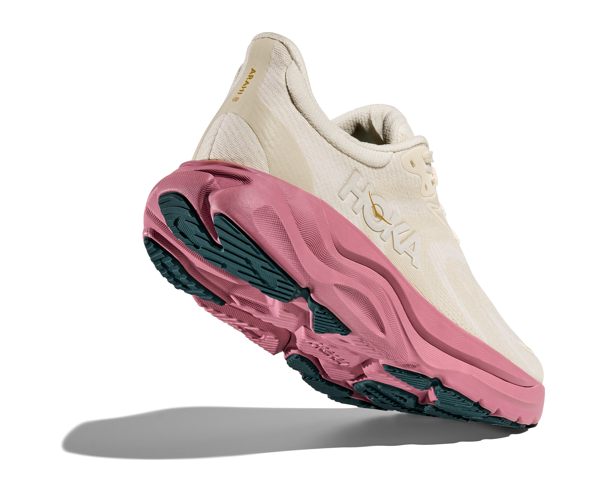 Hoka Womens Trainer Arahi 8 Alabaster/Lingonberry