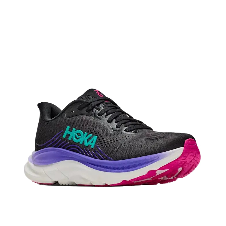 Hoka Womens Trainer Clifton 11 Black/Neon Nebula