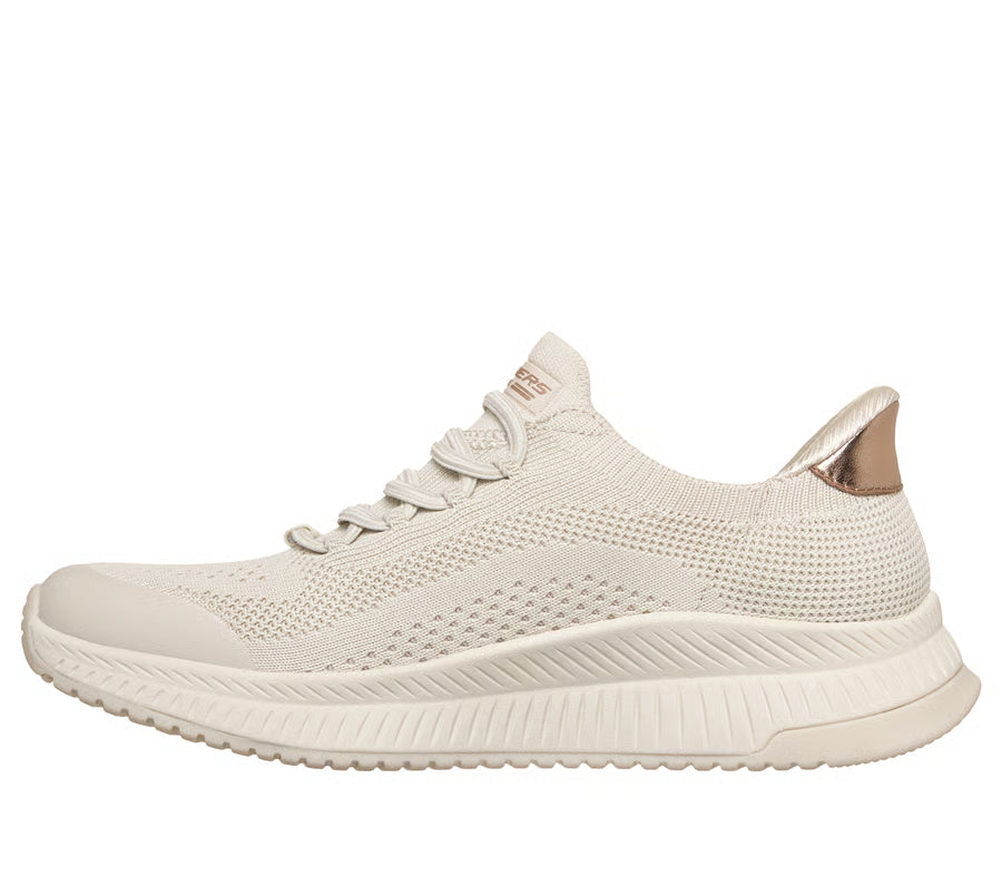 Skechers Womens Bobs Squad 4 Dire Step Trainer 117743 Blush