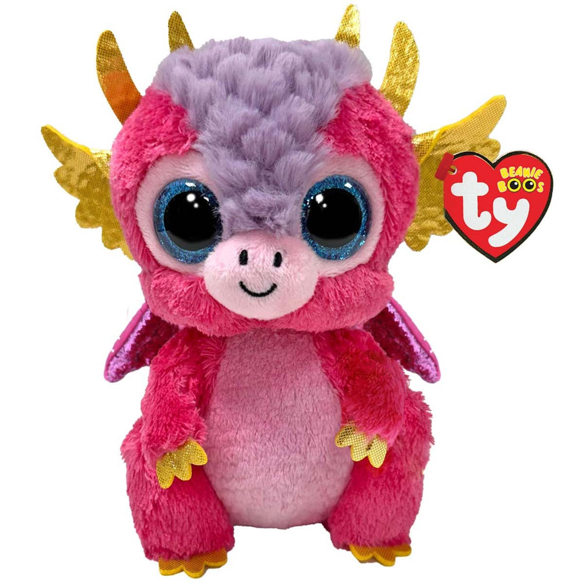TY Beanie Bellies Mia the Dragon Soft Toy