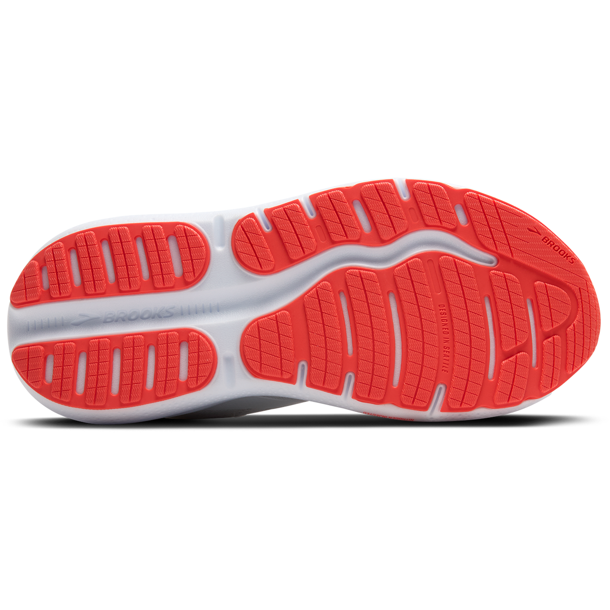 Brooks Womens Trainer Ghost Max 2 White/Hot Coral