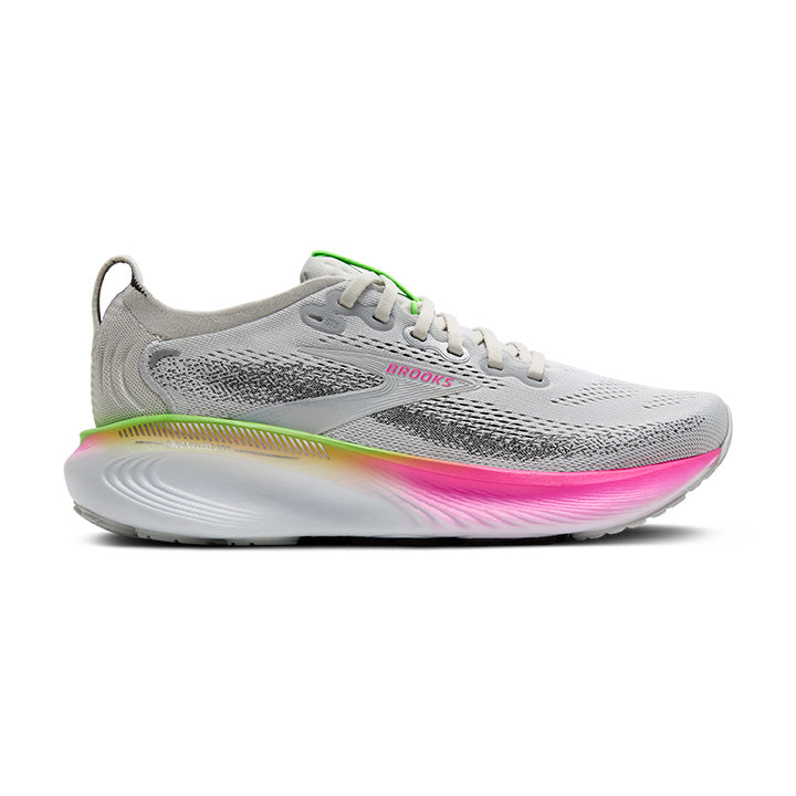 Brooks Womens Trainer Adrenaline GTS 25 Oyster/Pink/Green