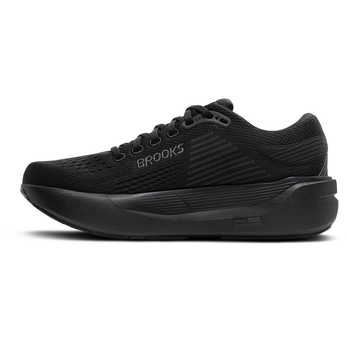 Brooks women's black lace-up trainer