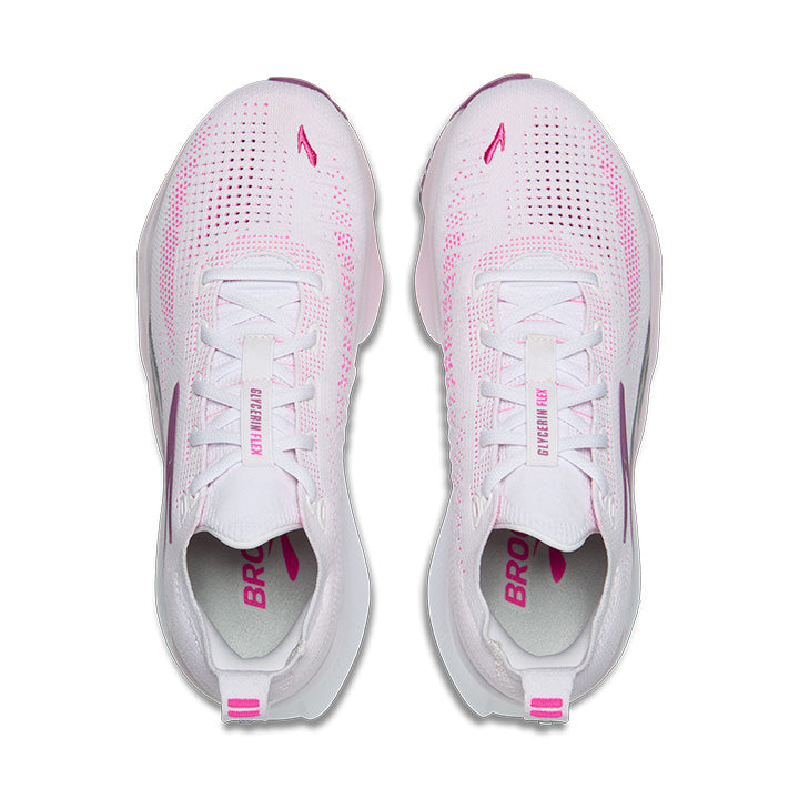 Brooks white and pink trainer