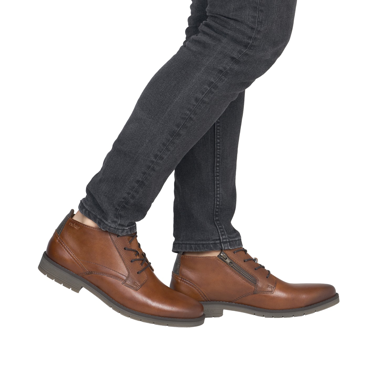 Rieker men's brown lace-up shoe
