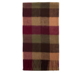 Barbour Unisex Scarf Large Tattersall Tawny Port