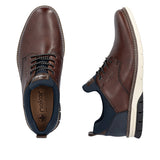 Rieker men's brown lace-up shoe