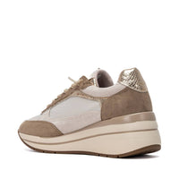 XTI Womens Wedge Trainer 146170 Beige