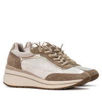 XTI Womens Wedge Trainer 146170 Beige