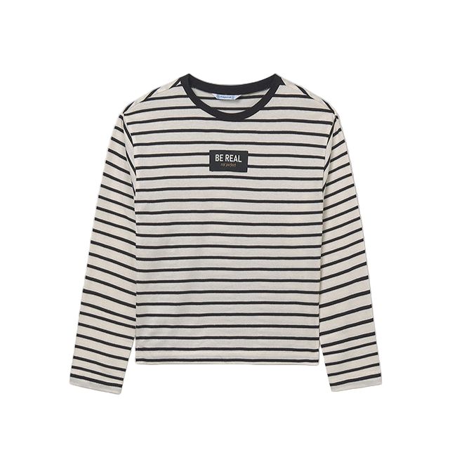 Mayoral Girls T-Shirt 7027 Macchiato/Black - 15-7027-10