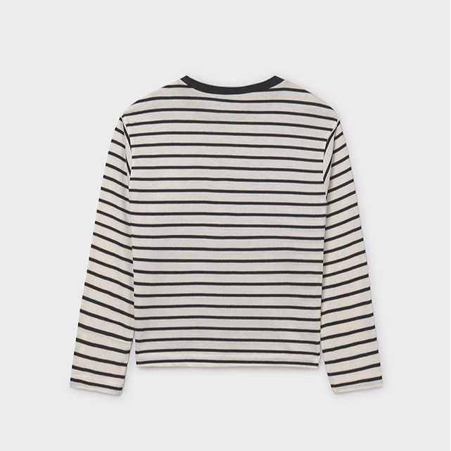 Mayoral Girls T-Shirt 7027 Macchiato/Black - 15-7027-10