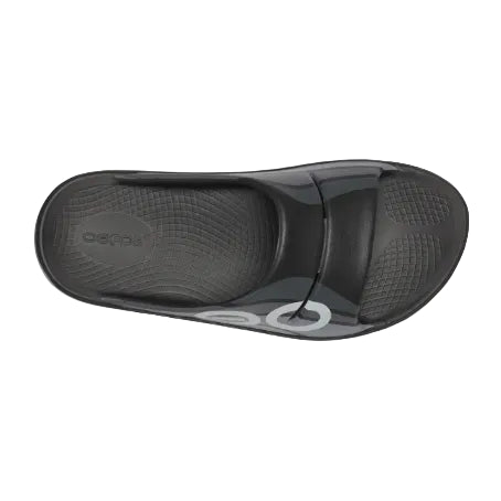 Oofos Unisex Sandal Oaahh Sport Slide Black Wave