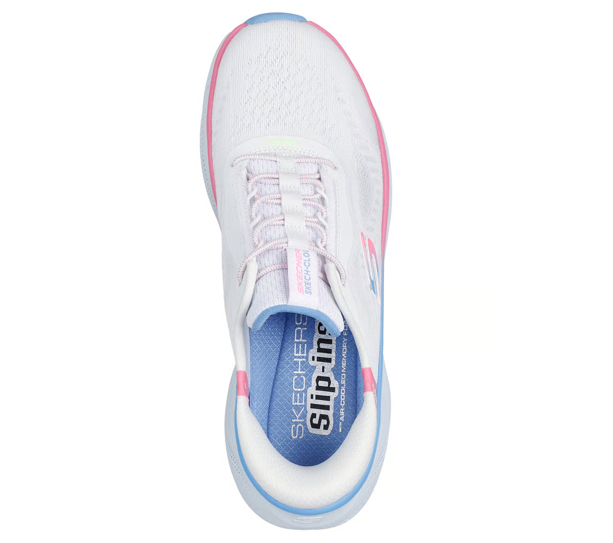Skechers Womens Trainer Skech Cloud-Perfectly Plush White/Multi