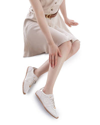 Carmela Womens Trainer 163109 Ice Suede