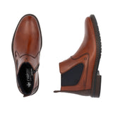 Rieker men's brown leather boot with zip