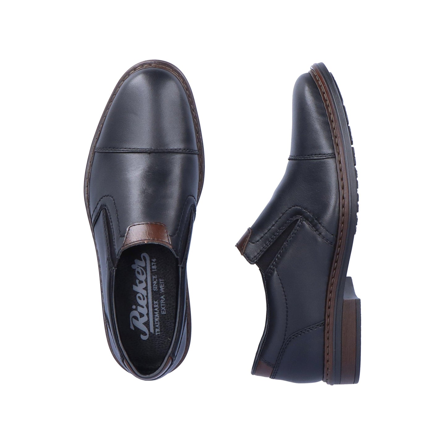 Rieker Mens Shoe 17659-00 Black - Donaghys