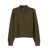 Tiffosi Womens 1/4 Zip Jumper Pluto Waterfall