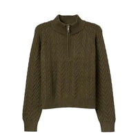 Tiffosi Womens 1/4 Zip Jumper Pluto Waterfall