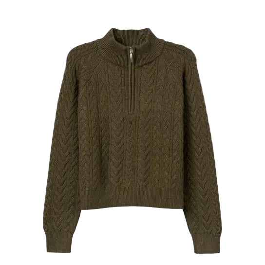 Tiffosi Womens 1/4 Zip Jumper Pluto Waterfall