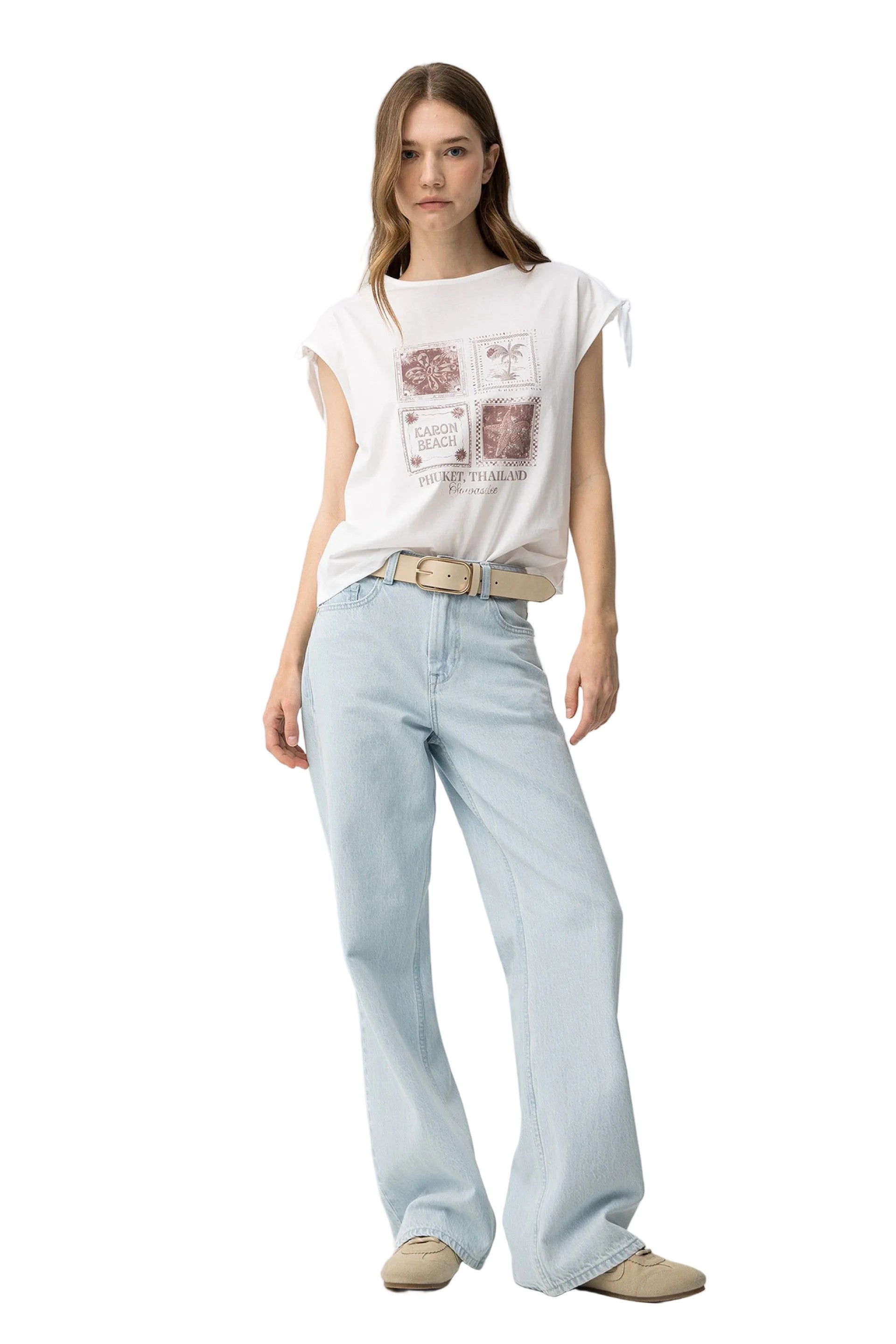Tiffosi Womens Meloetta T-Shirt Star White