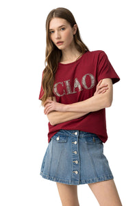 Tiffosi Womens Bilu T-Shirt Tibetan Red