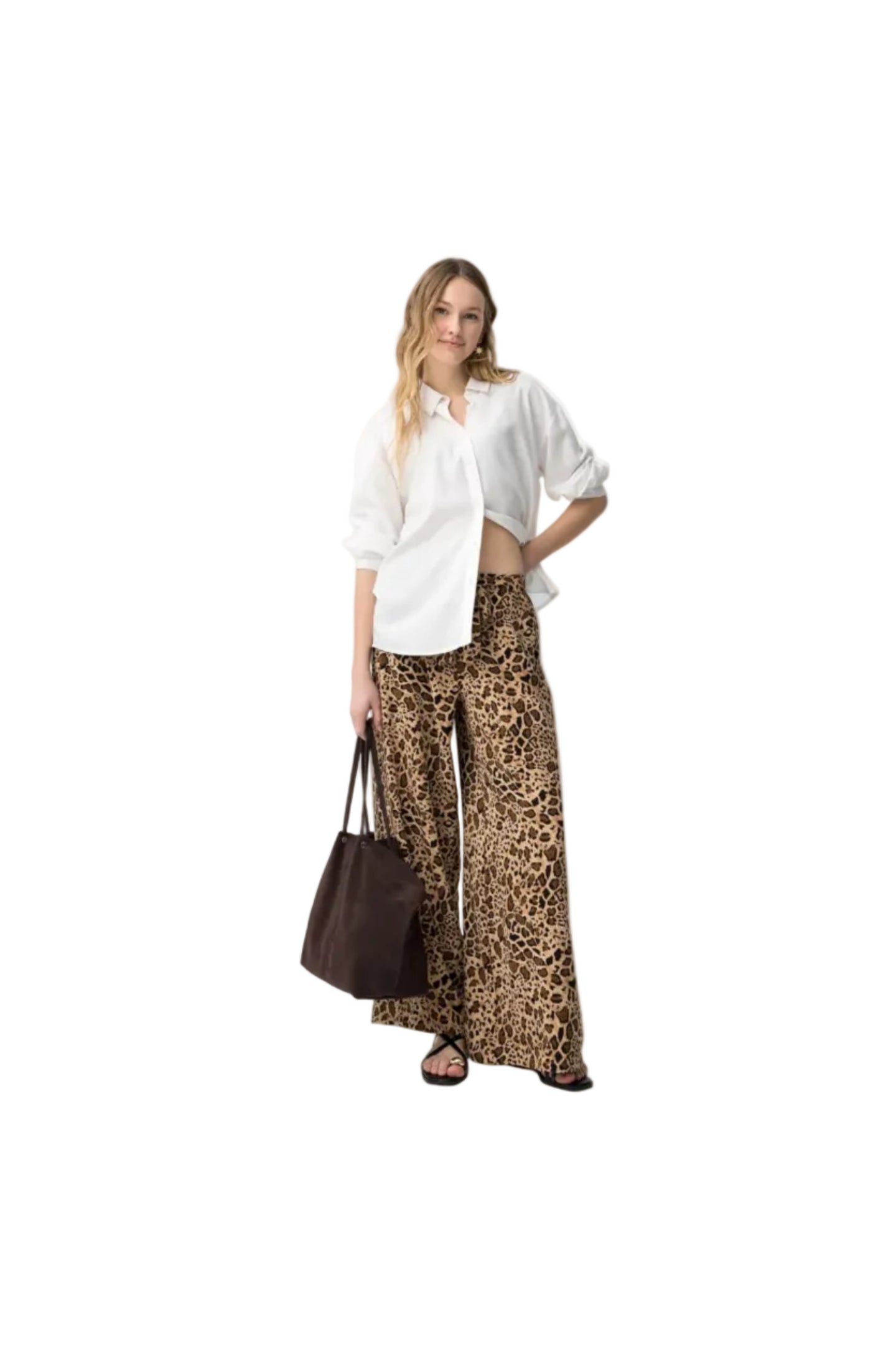 Tiffosi Womens Wide  Trousers Daley Beige
