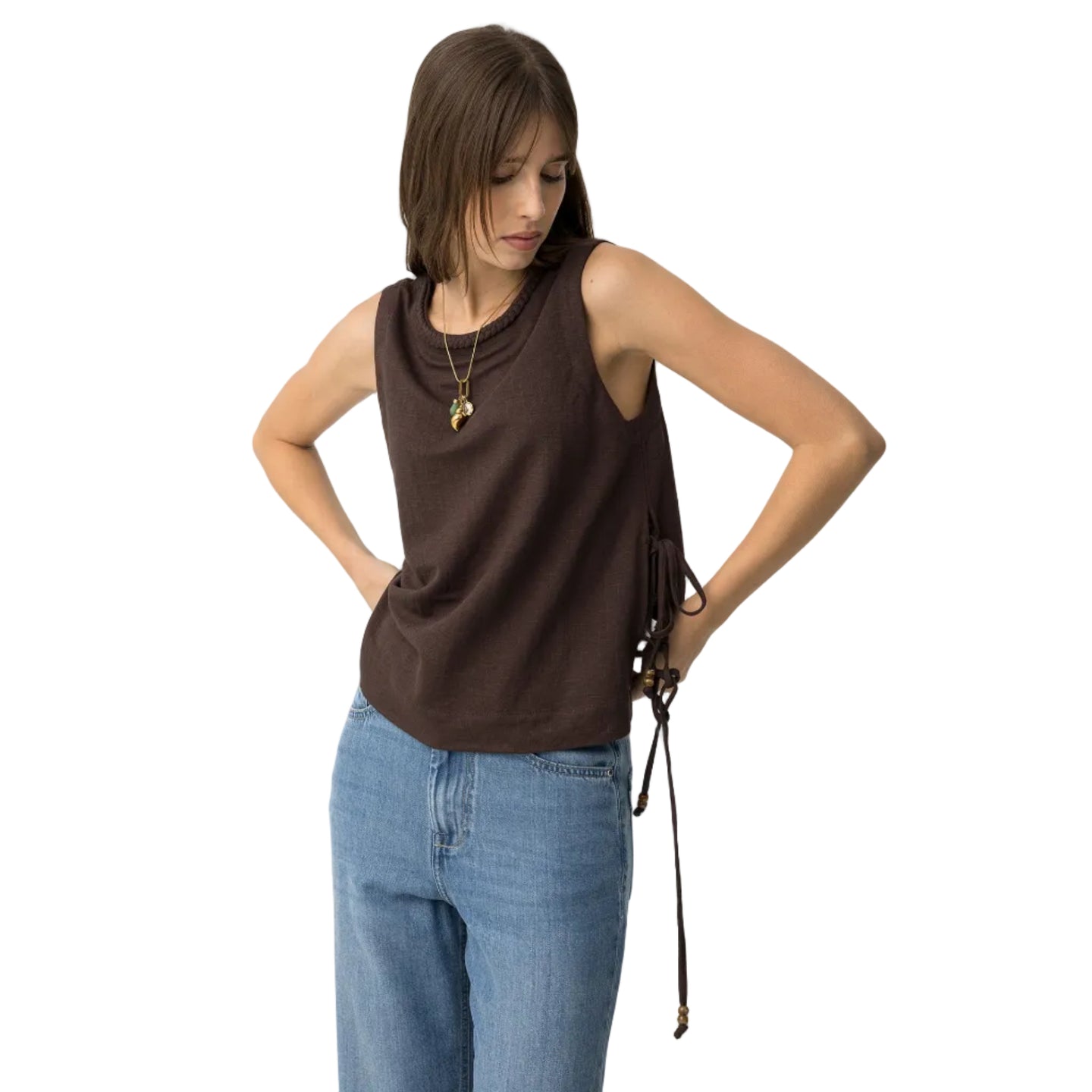 Tiffosi Womens Bresha Top Chocolate Brown