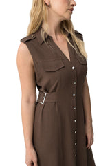 Tiffosi Womens Favo Dress Chocolate Brown