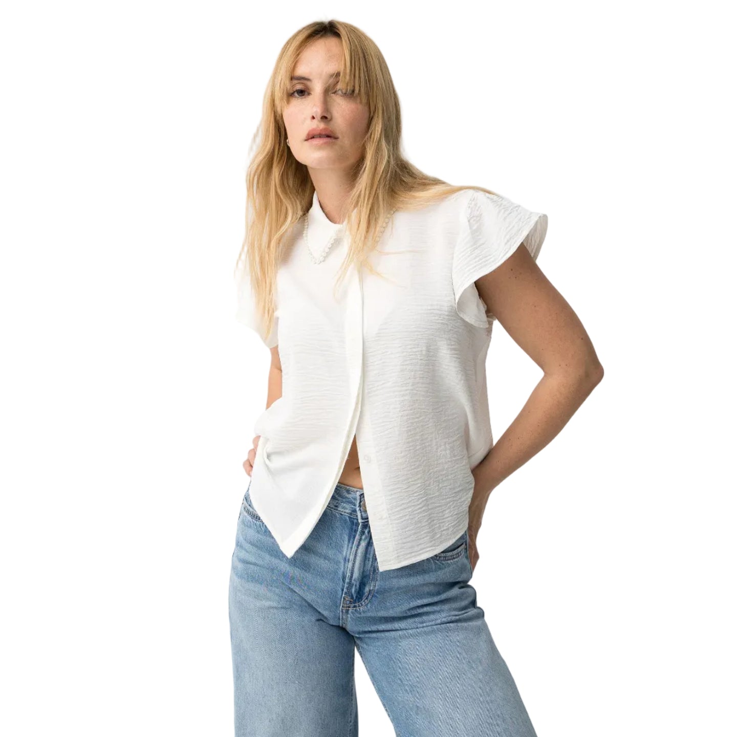 Tiffosi Womens Craty Shirt Star White