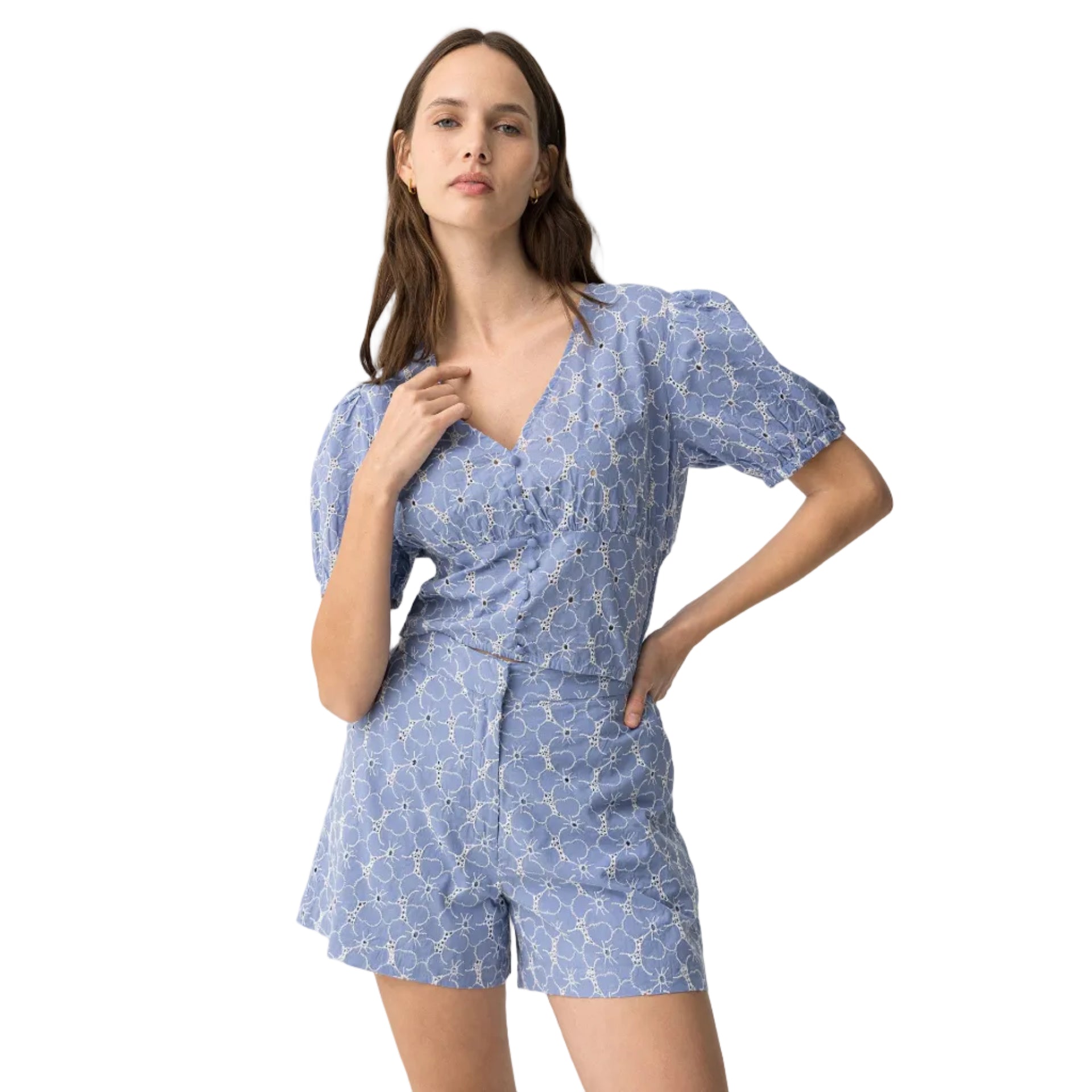 Tiffosi Womens Berat Blouse Baby Blue
