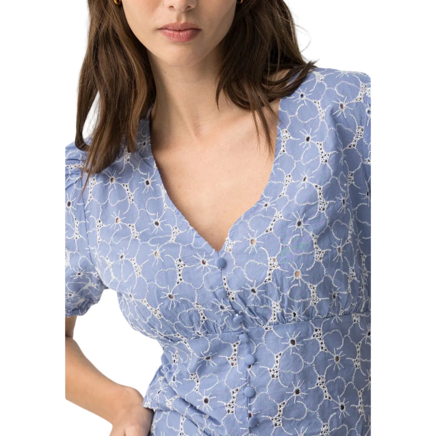 Tiffosi Womens Berat Blouse Baby Blue