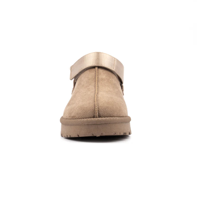 Lunar women's mink faux suede slipper